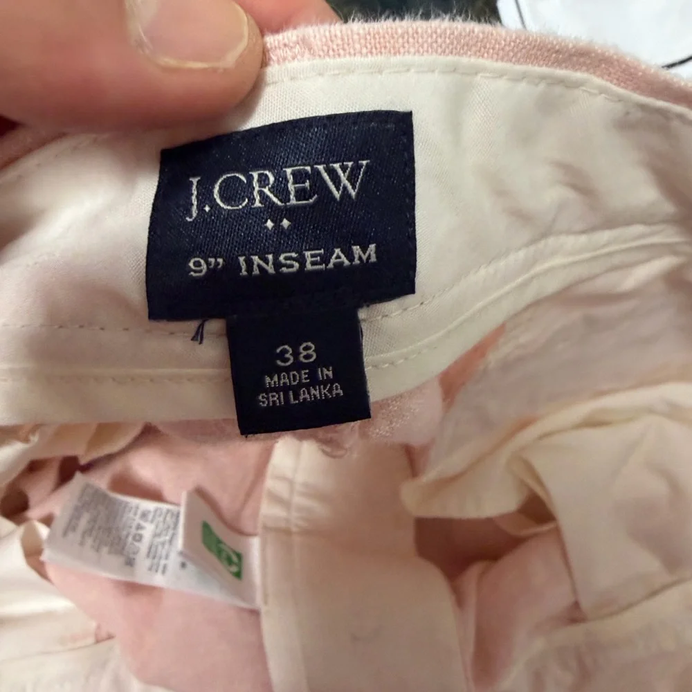 J. Crew Pale Pink Cotton Shorts